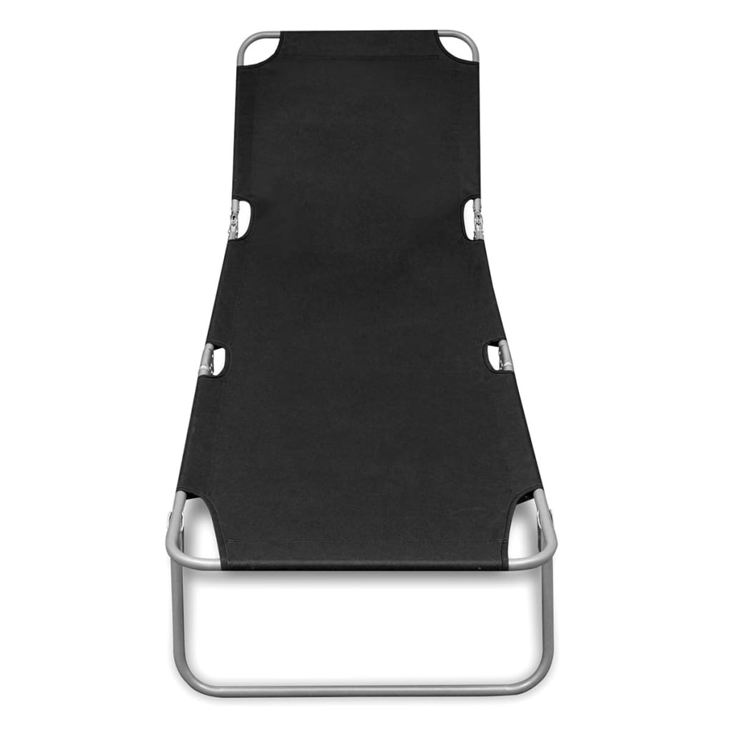 Hopfällbar Solsäng Pulverlackerat Stål