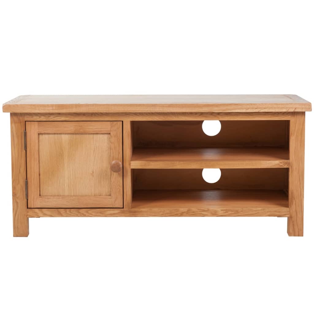 Tv-Bänk 103 X 36 X 46 Cm Massiv Ek