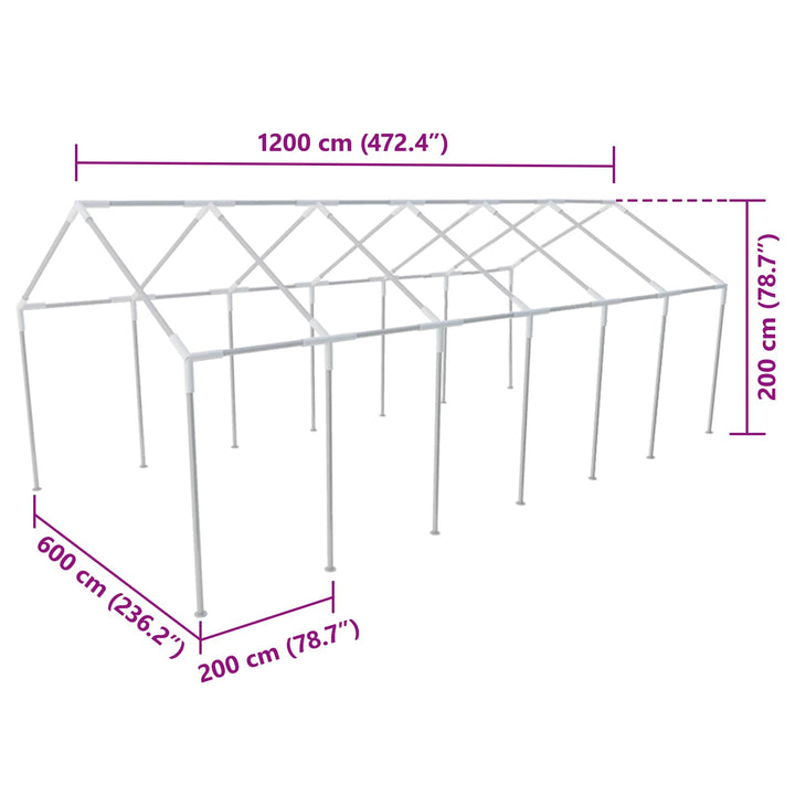 | Tälttyg Utan Ram | Vit 12 X 6 M Pe
