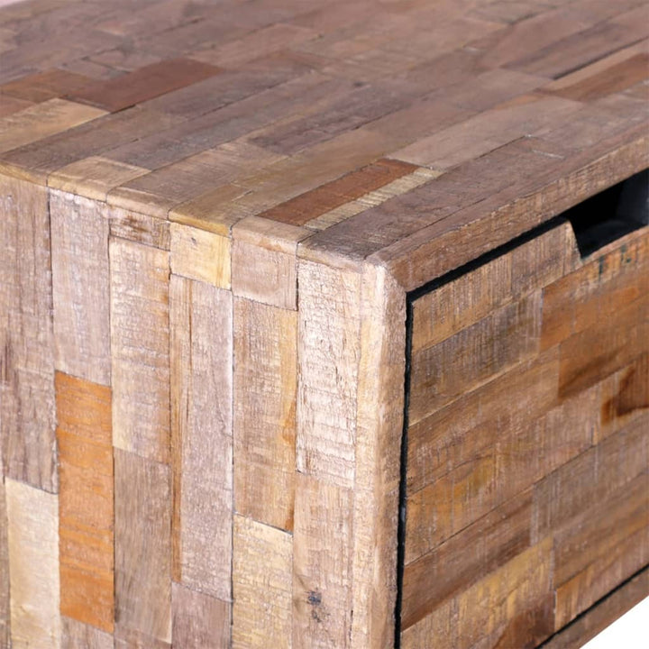 Konsolbord Med 3 Lådor Återvunnen Teak