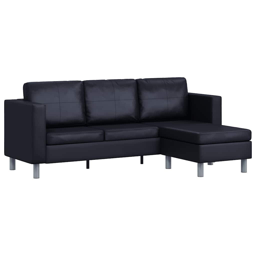 Divansoffa 3-Sits Konstläder