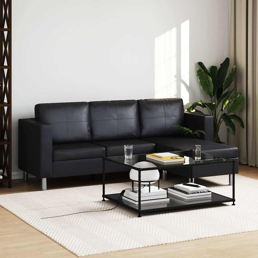 Divansoffa 3-Sits Konstläder