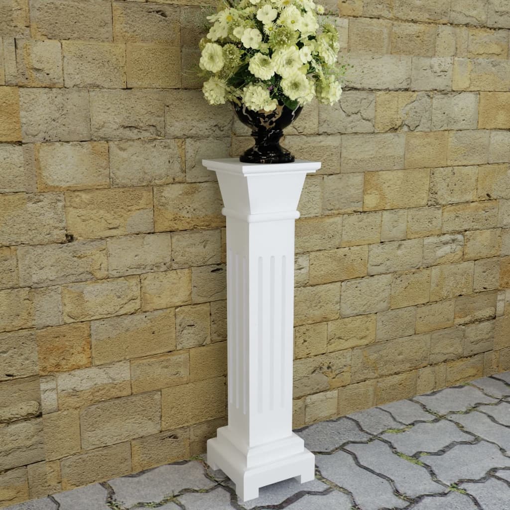 Klassisk Blompelare Natur 17X17X66 Cm Mdf