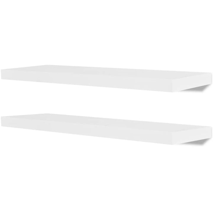 2 Flytande Vägghyllor I Mdf 80X20X3,8 Cm