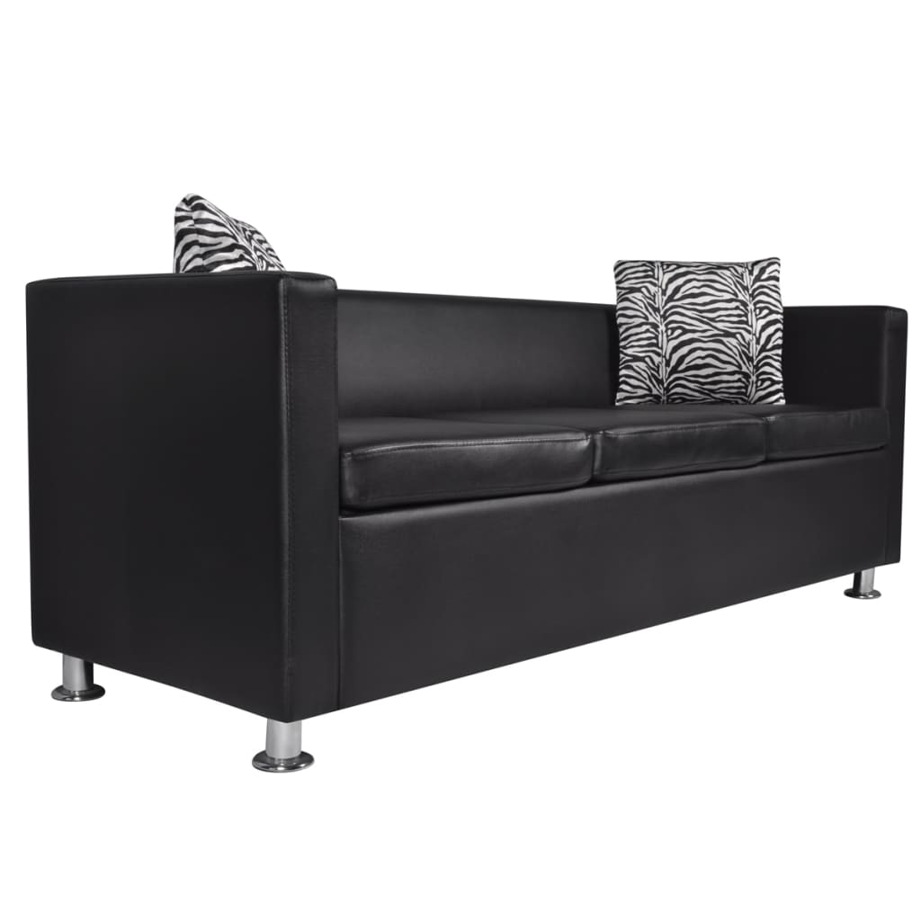 Soffa 3-Sits Konstläder