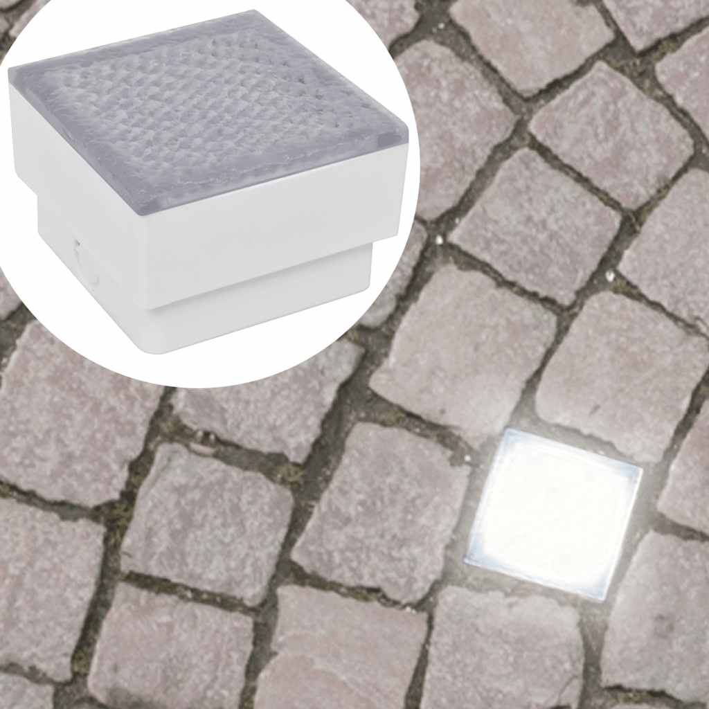 Markbelysning 2 St Led 100 X 100 X 68 Cm