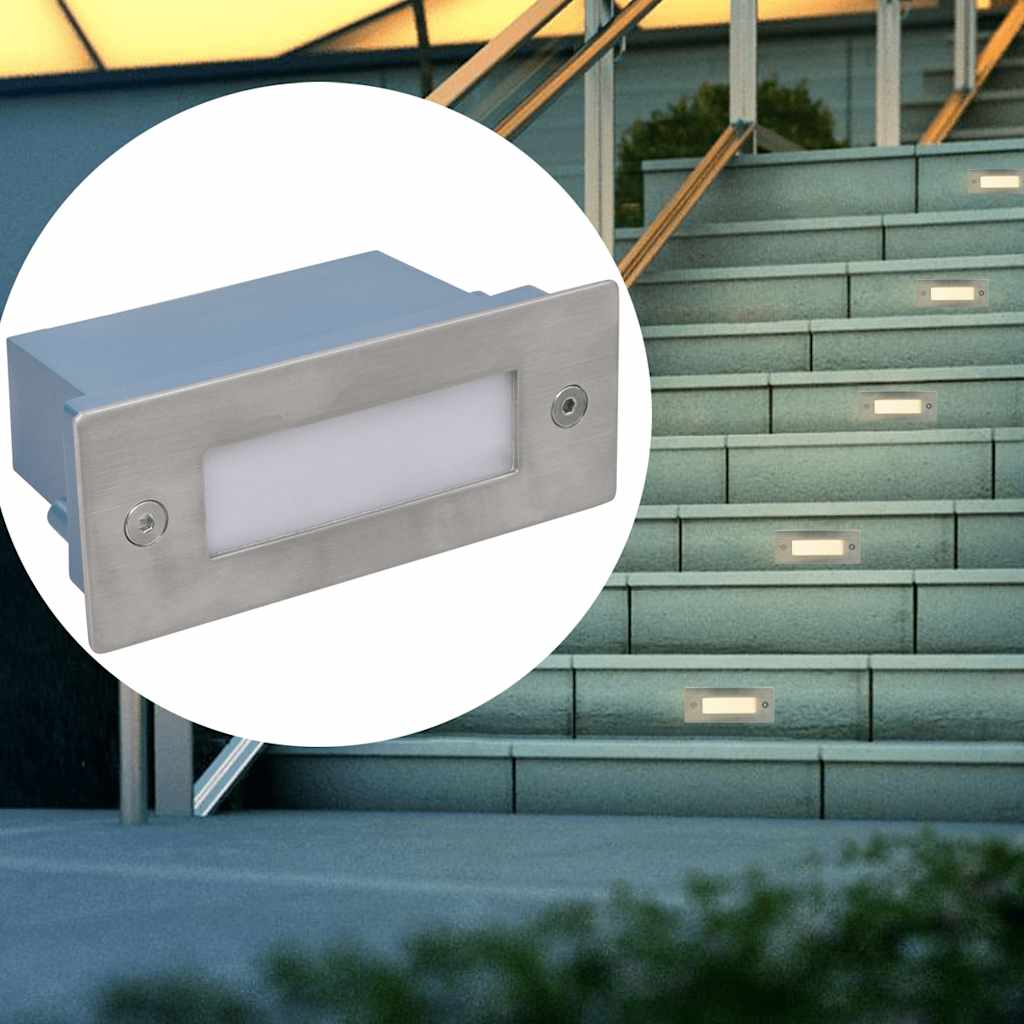 Inbyggd Led-Trappbelysning 2 St 44X111X56 Mm