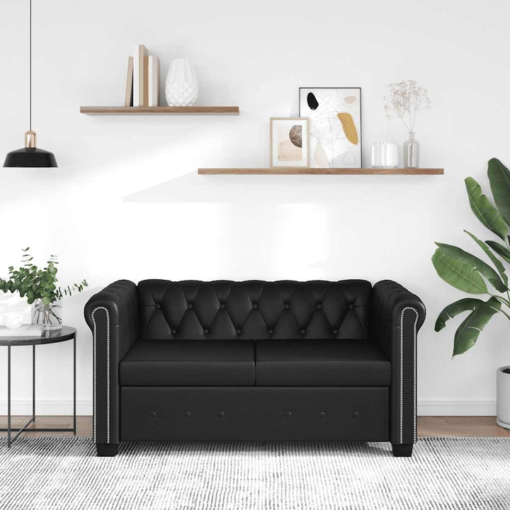 Chesterfield 3-Sits Konstläder