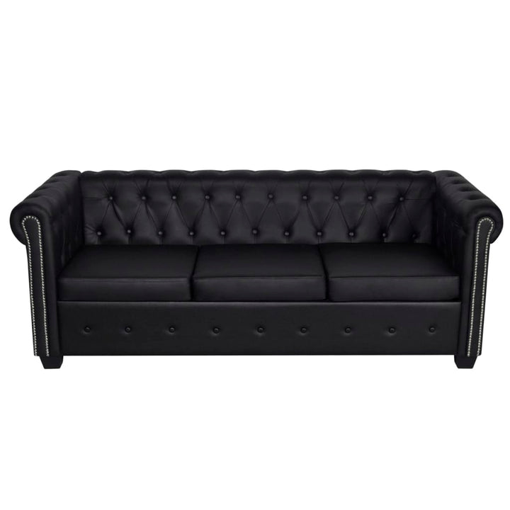 Chesterfield 3-Sits Konstläder