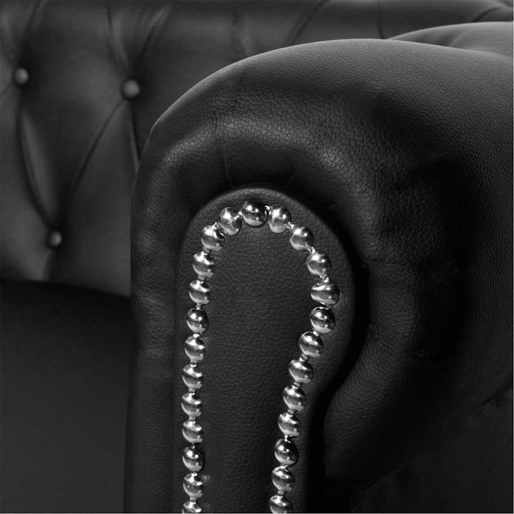 Chesterfield 3-Sits Konstläder