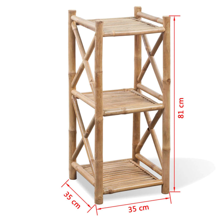 Hylla Med 3 Nivåer Bambu