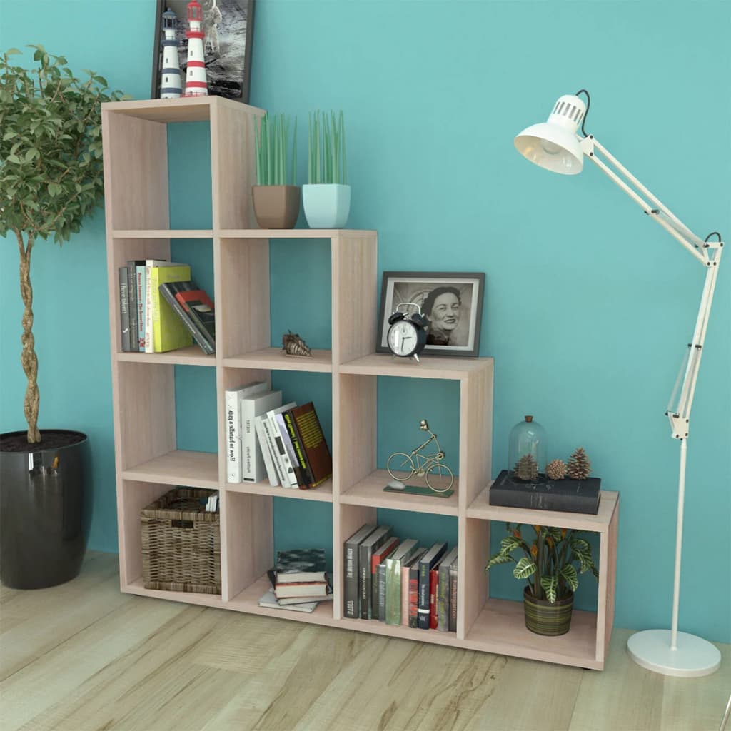 Bokhylla Trappformad 107 Cm Konstruerat Trä