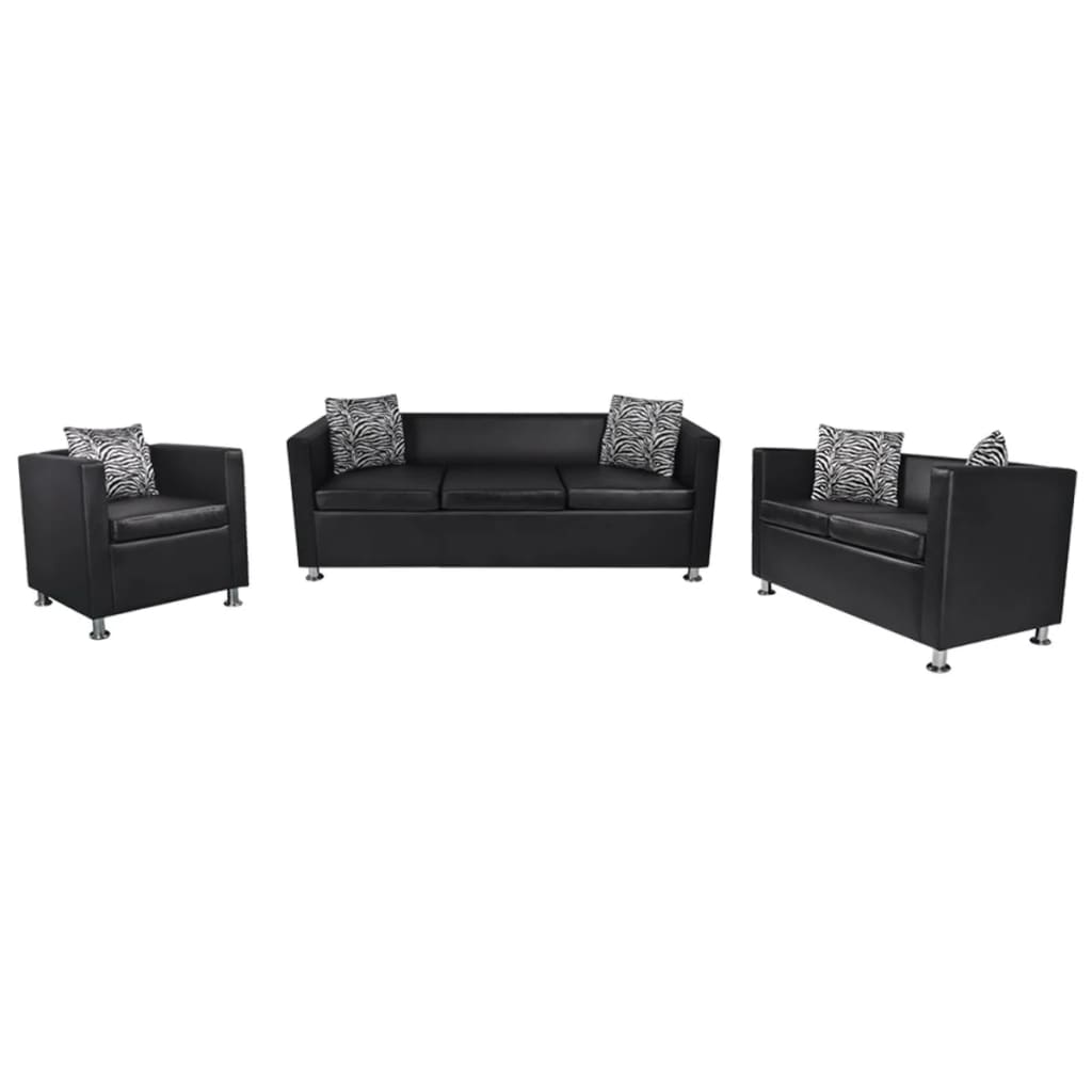 Soffa 3-Sits Konstläder