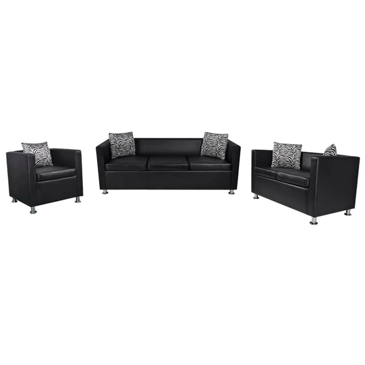 Soffa 3-Sits Konstläder