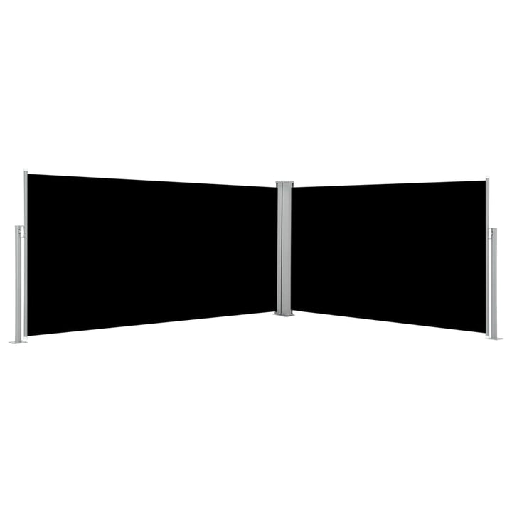Infällbar Sidomarkis Svart 160X600 Cm