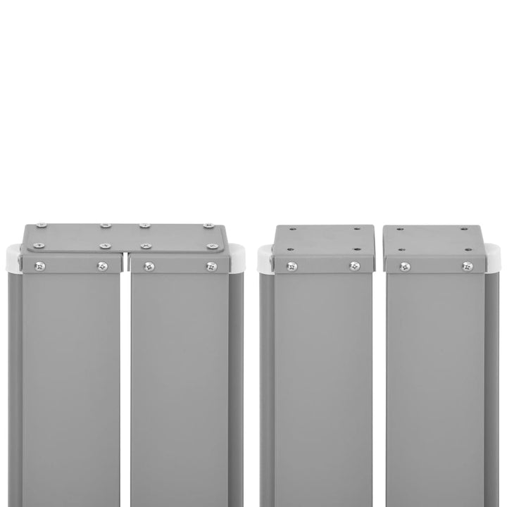 Infällbar Skärm 160X600 Cm Grå