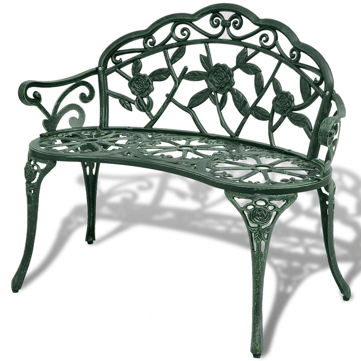 Trädgårdsbänk 100 Cm Gjuten Aluminium