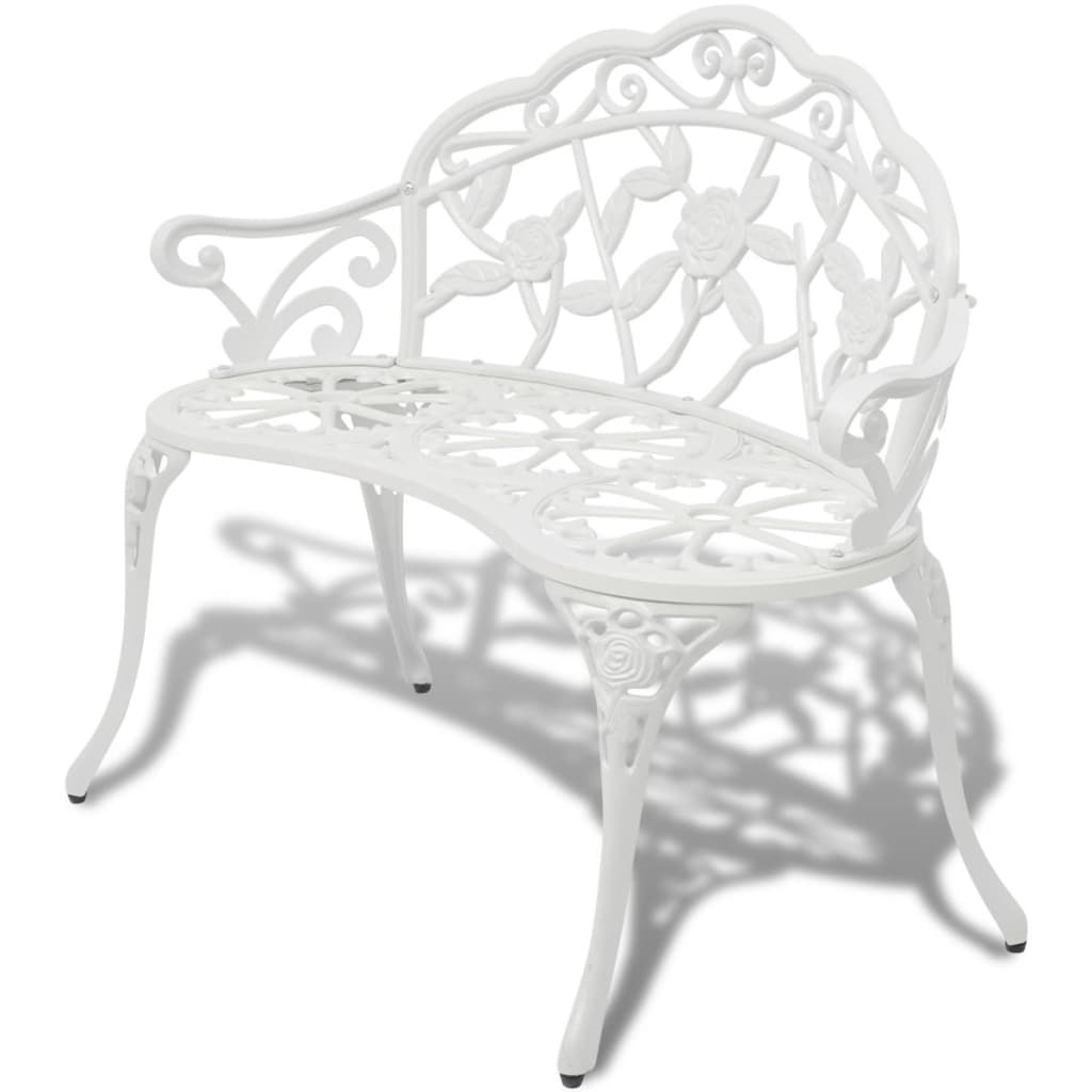 Trädgårdsbänk 100 Cm Gjuten Aluminium