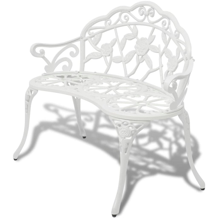 Trädgårdsbänk 100 Cm Gjuten Aluminium