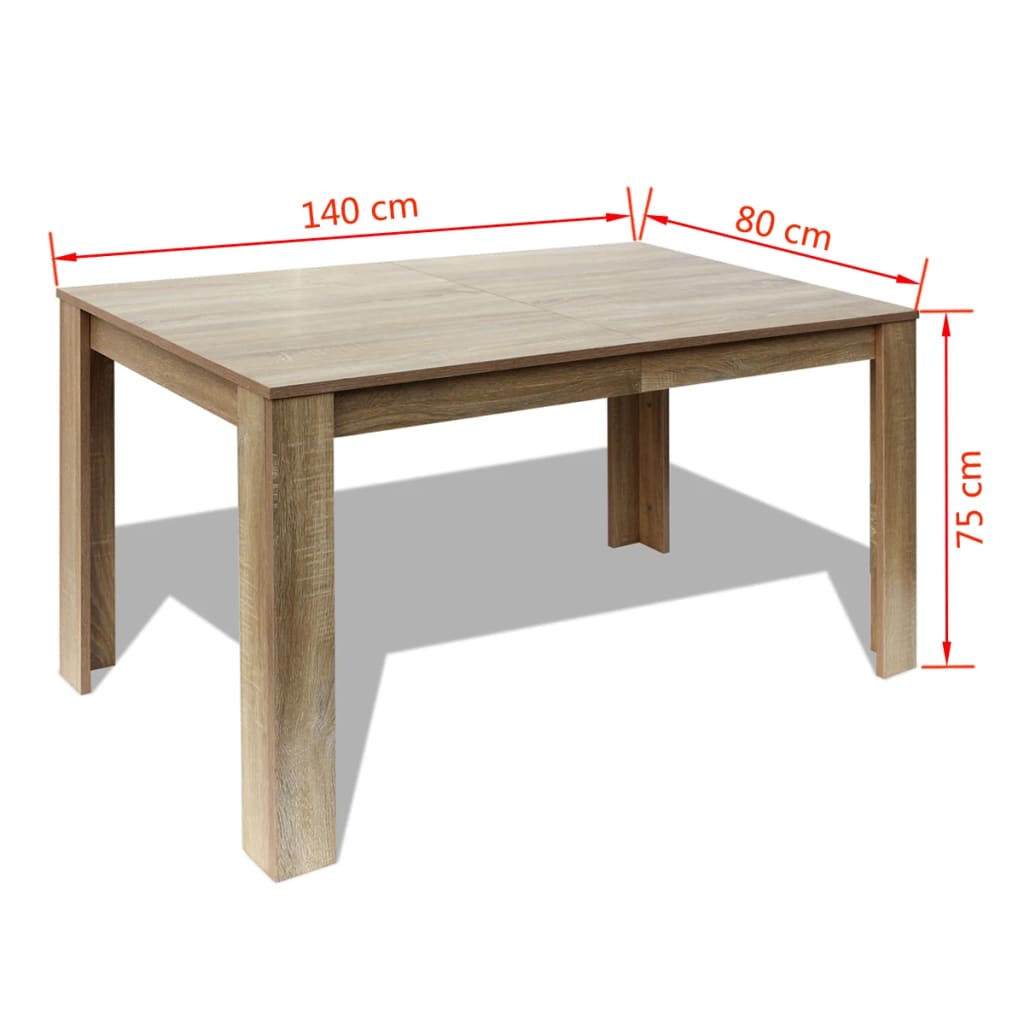 Matbord 140X80X75 Cm Ek