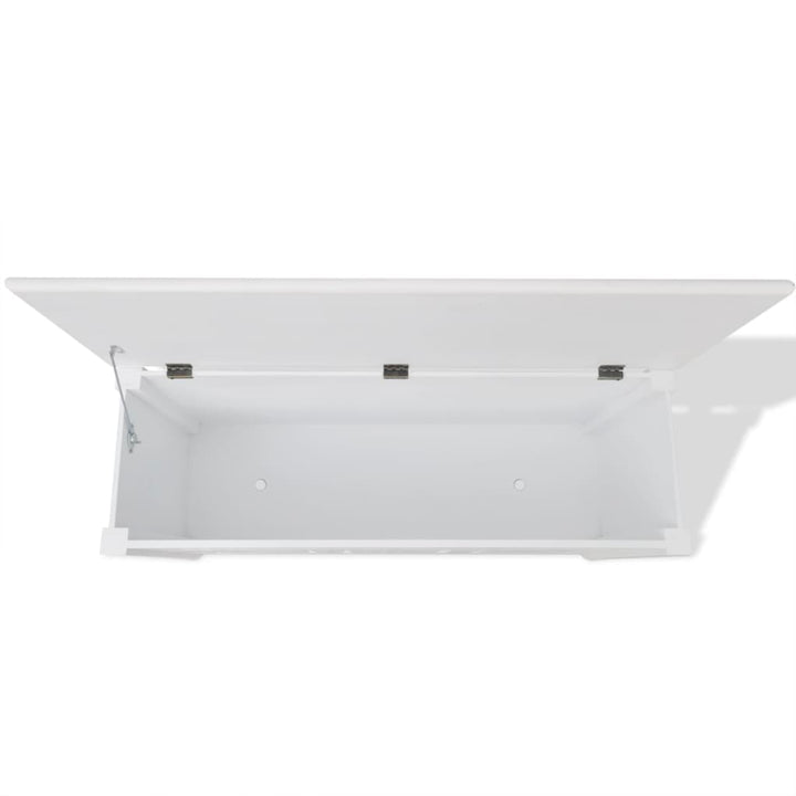Förvaringsbänk Barockstil Mdf Vit