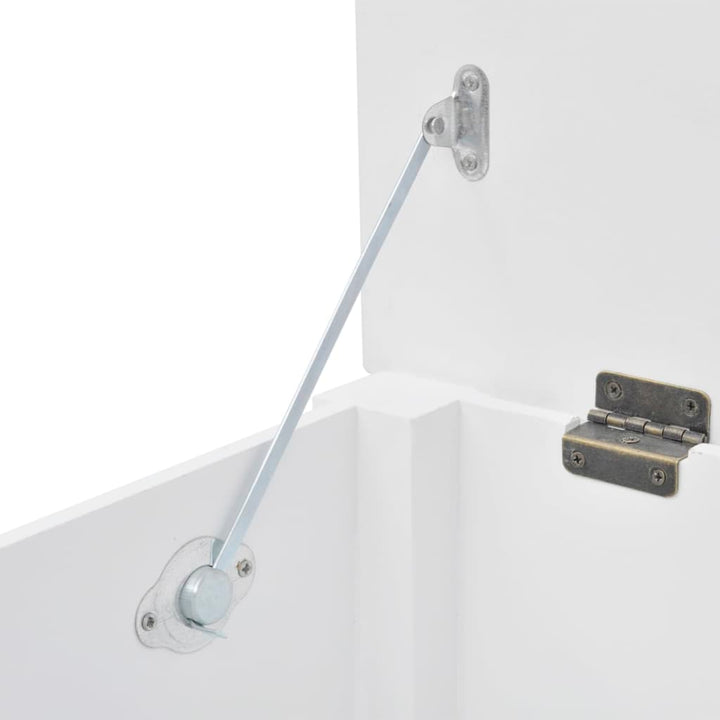 Förvaringsbänk Barockstil Mdf Vit