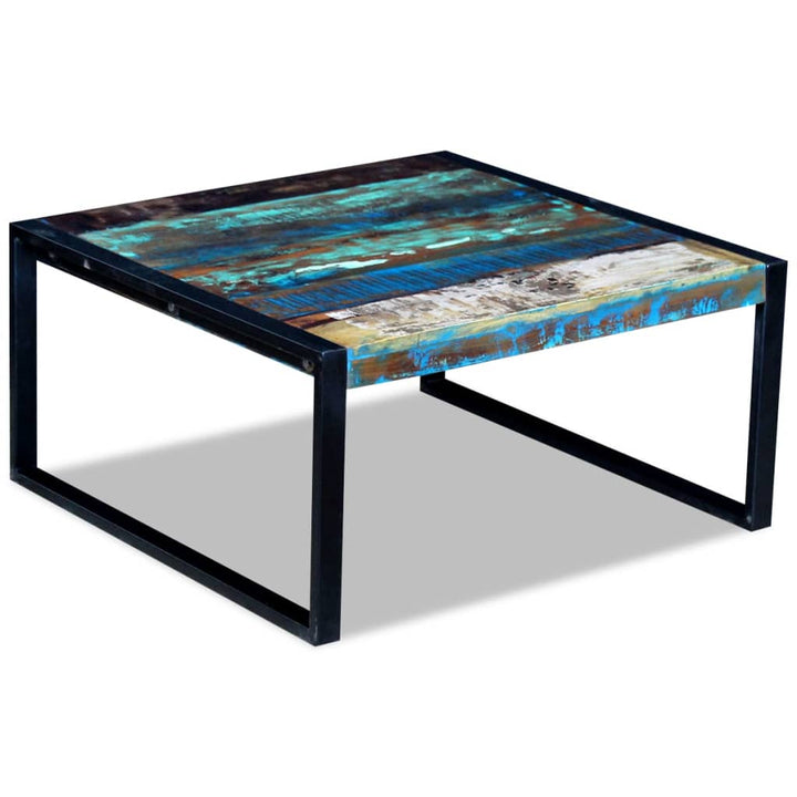 Soffbord Återvunnet Massivt Trä 80X80X40 Cm