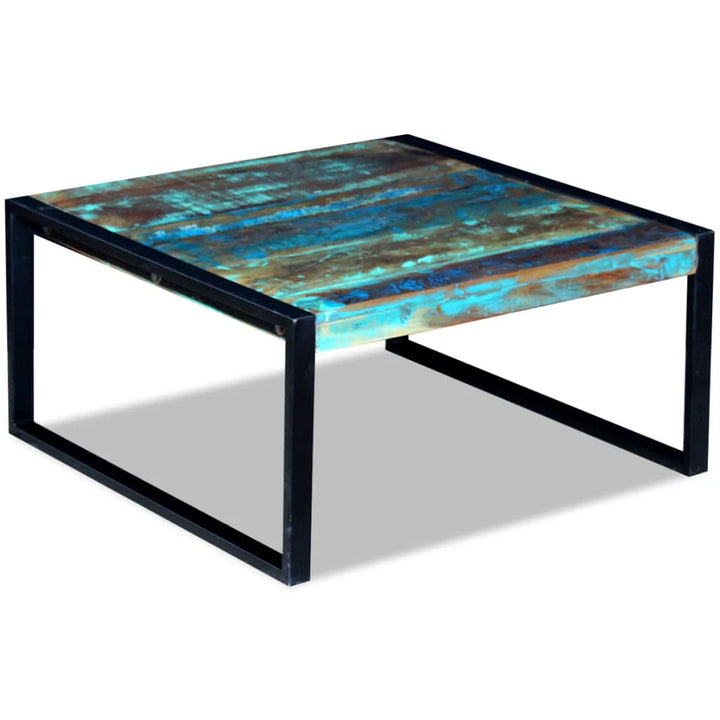 Soffbord Återvunnet Massivt Trä 80X80X40 Cm