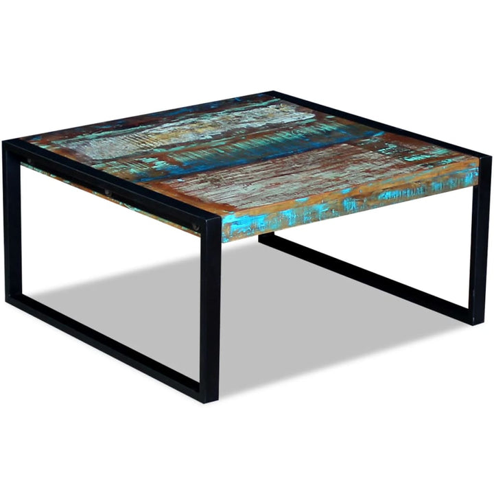 Soffbord Återvunnet Massivt Trä 80X80X40 Cm
