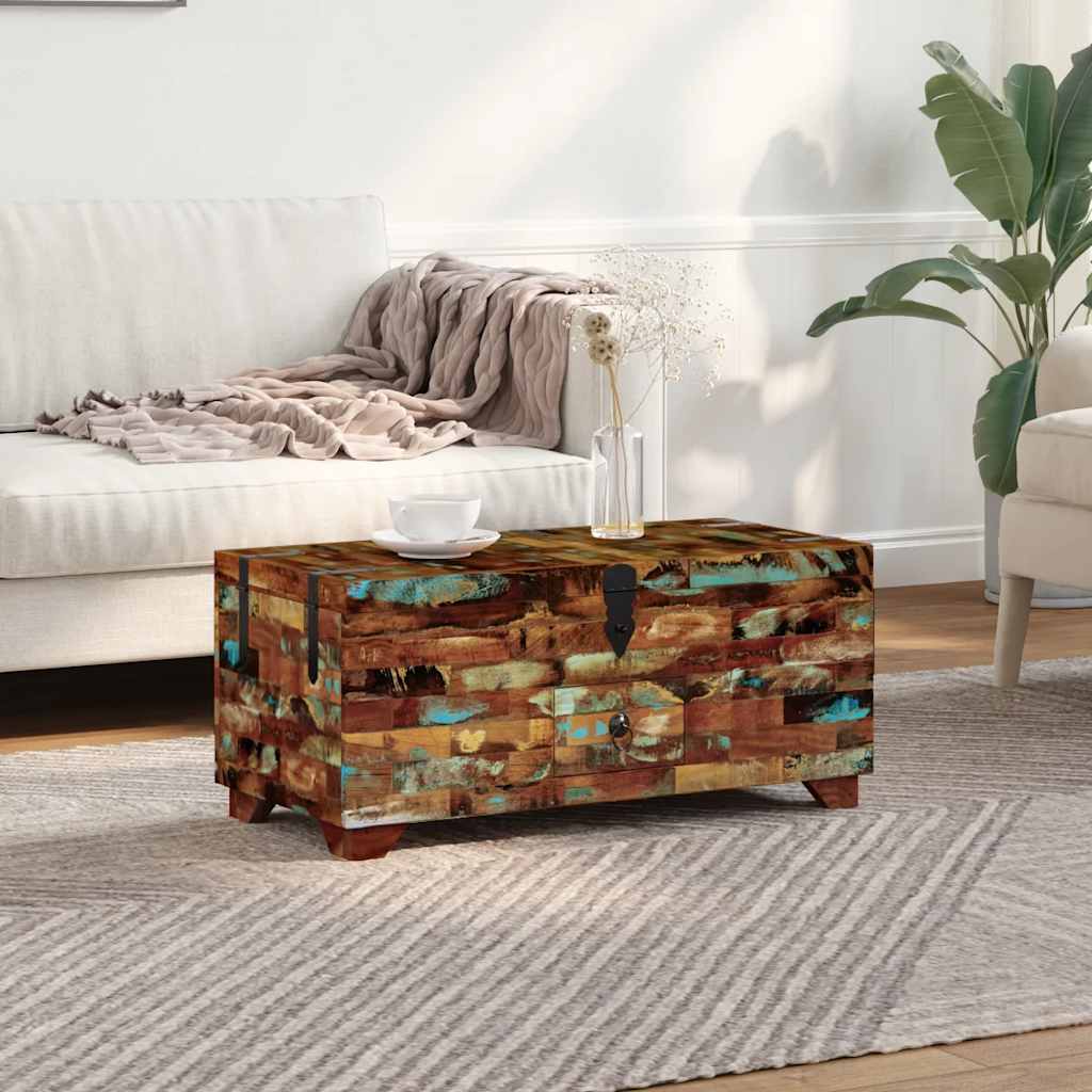 Soffbord Massivt Mangoträ 80X40X35 Cm