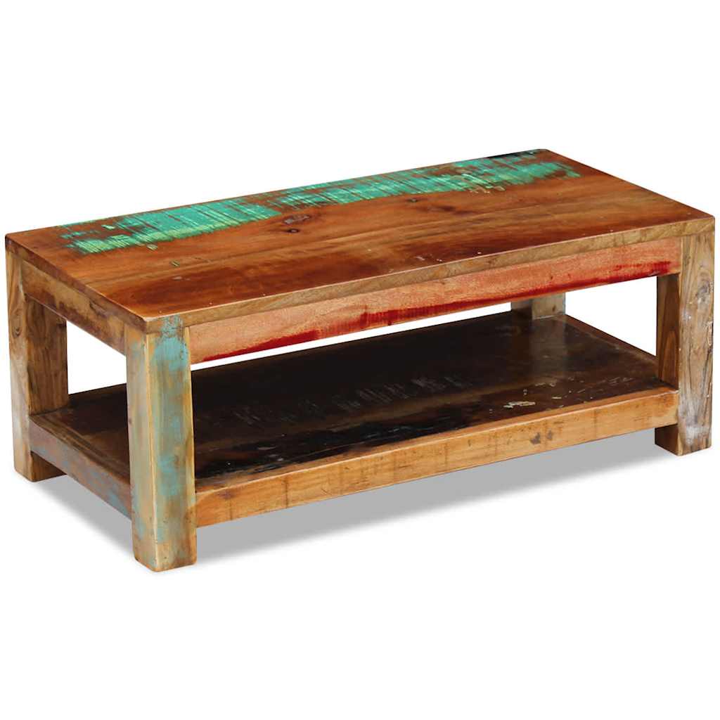 Soffbord Massivt Återvunnet Trä 90X45X35 Cm