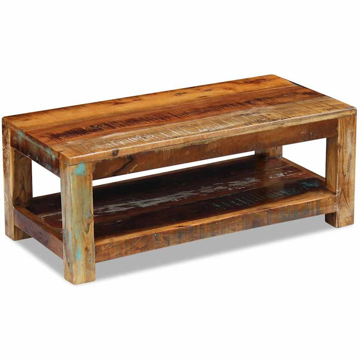 Soffbord Massivt Återvunnet Trä 90X45X35 Cm