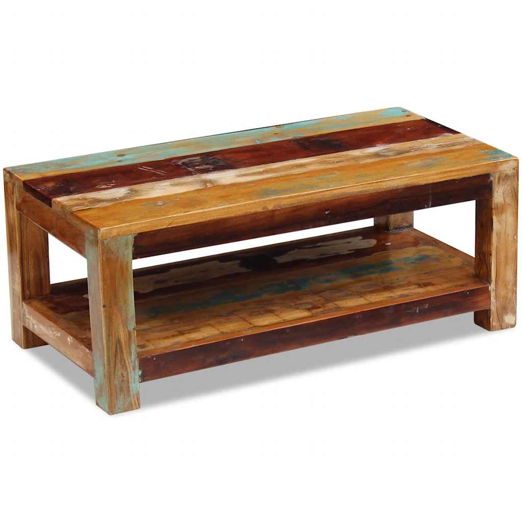 Soffbord Massivt Återvunnet Trä 90X45X35 Cm