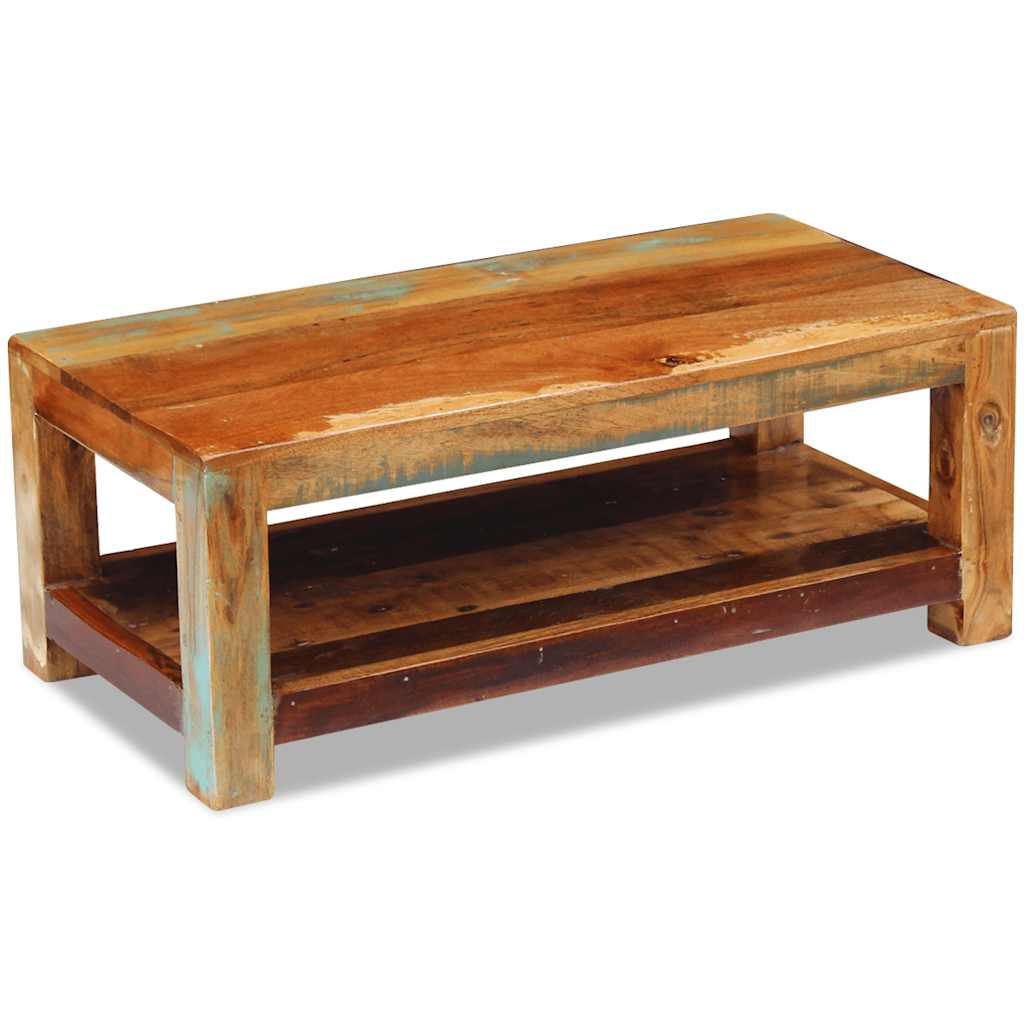 Soffbord Massivt Återvunnet Trä 90X45X35 Cm