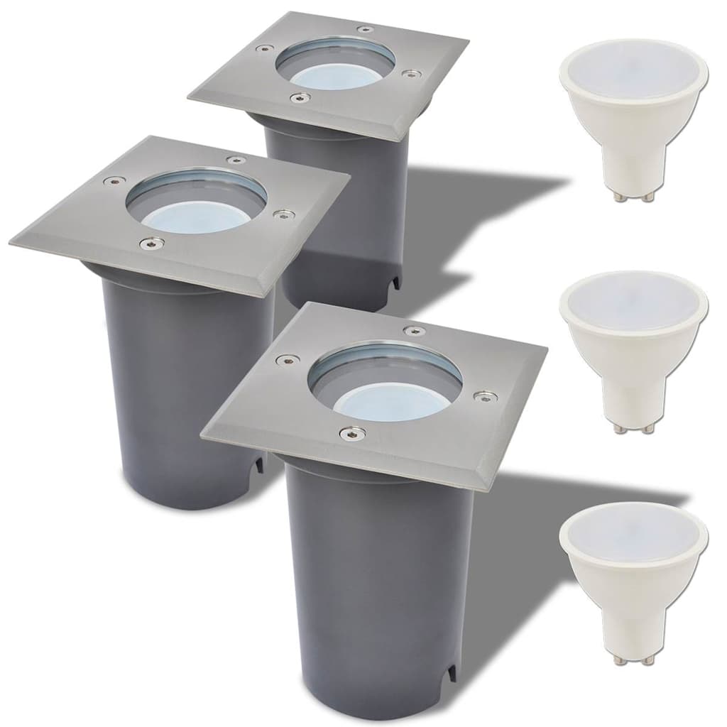 Utomhusmarklampa Med Led 3 St A