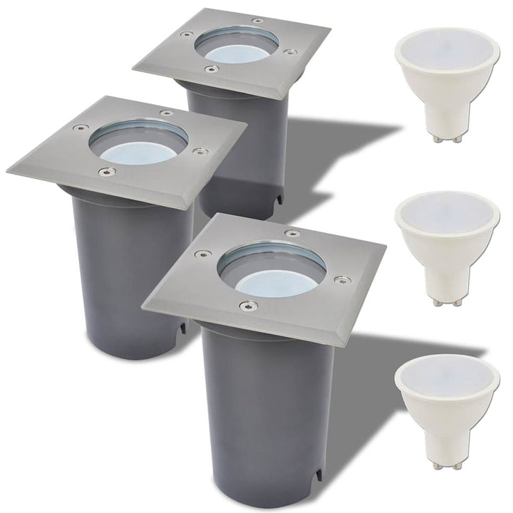 Utomhusmarklampa Med Led 3 St A