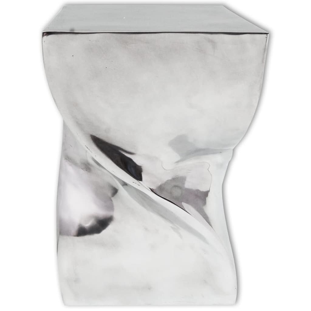 Pall/Sidobord Vriden Form Aluminium Silver