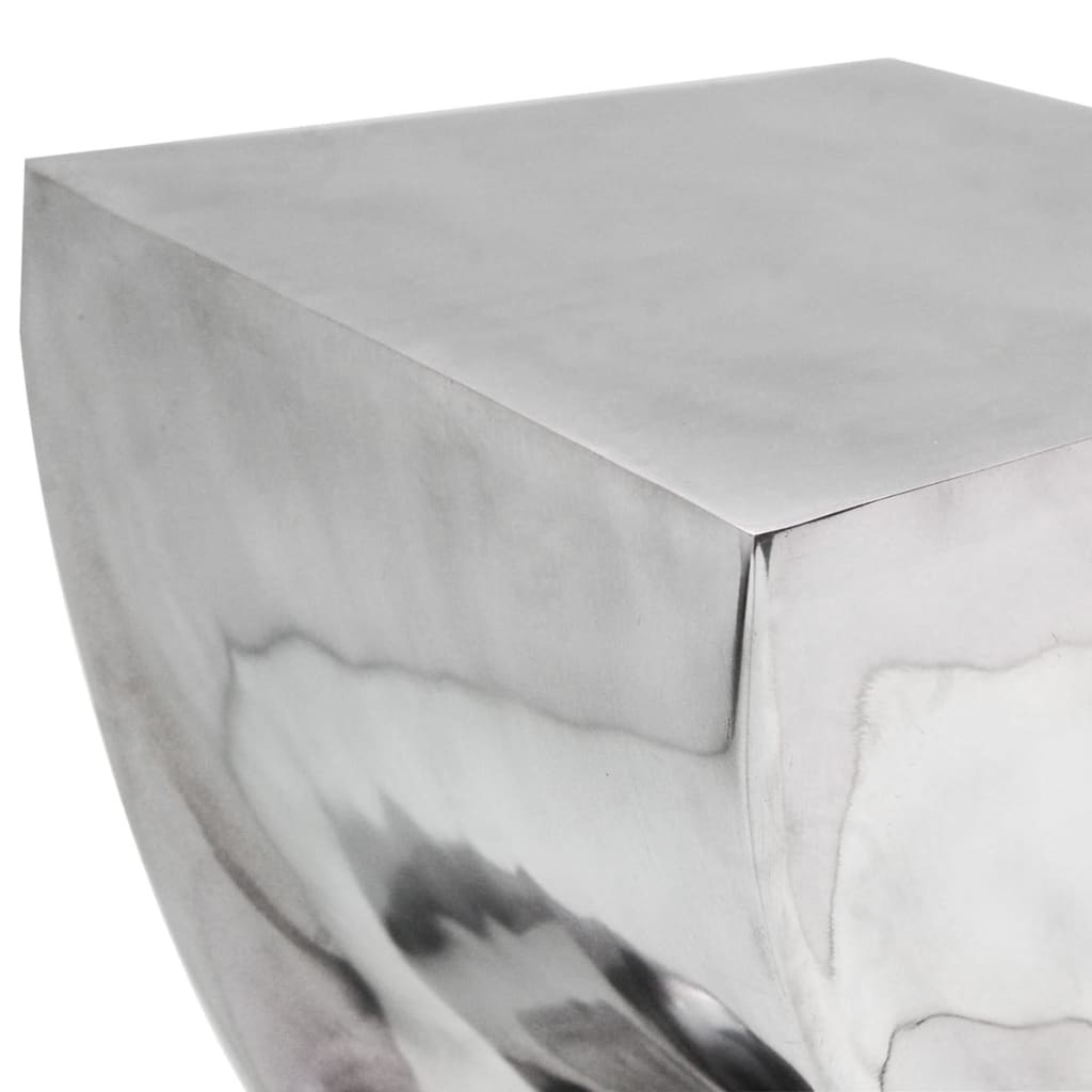 Pall/Sidobord Vriden Form Aluminium Silver