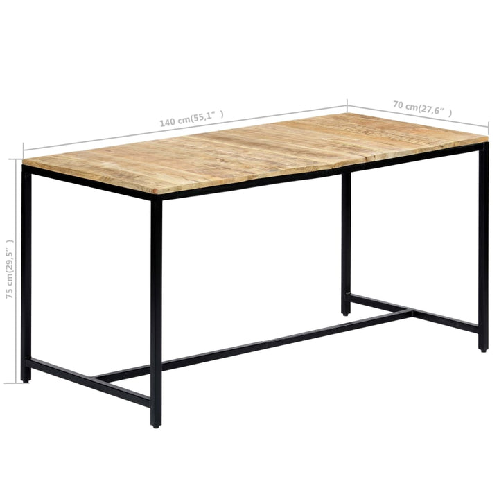 Matbord Massivt Grovt Mangoträ