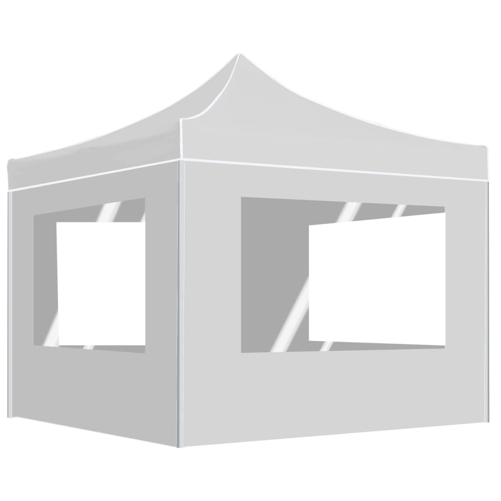 Hopfällbart Partytält Med Väggar Aluminium 4,5X3 M
