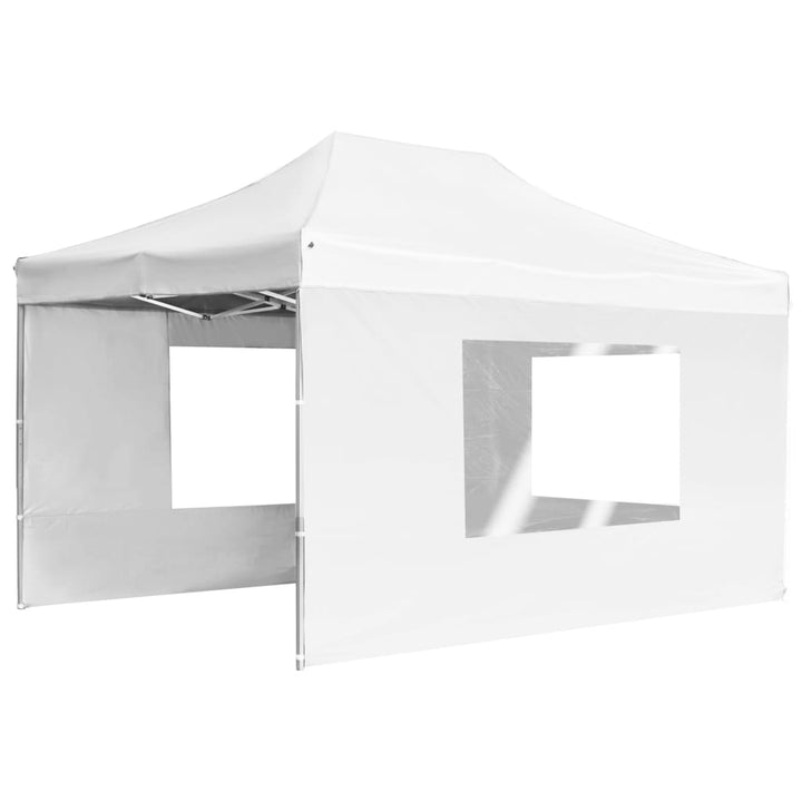 Hopfällbart Partytält Med Väggar Aluminium 4,5X3 M