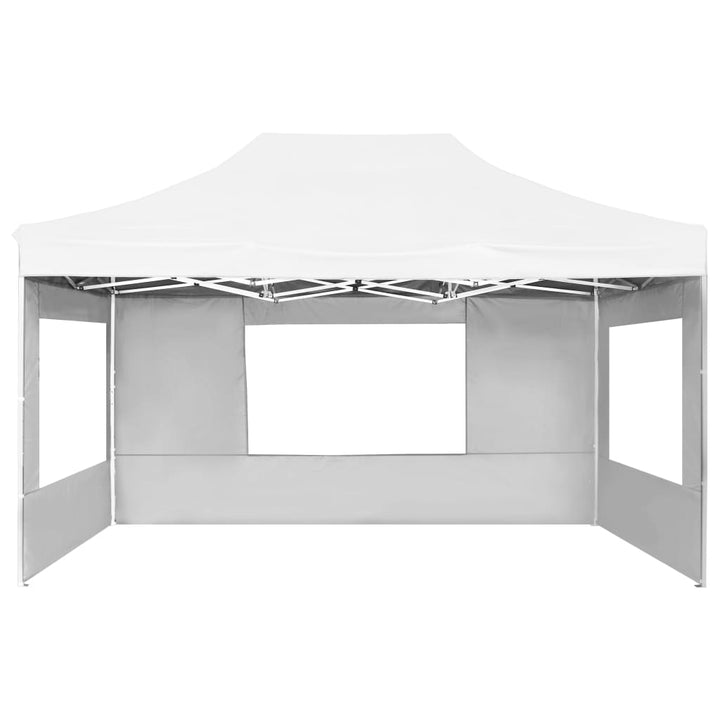 Hopfällbart Partytält Med Väggar Aluminium 4,5X3 M