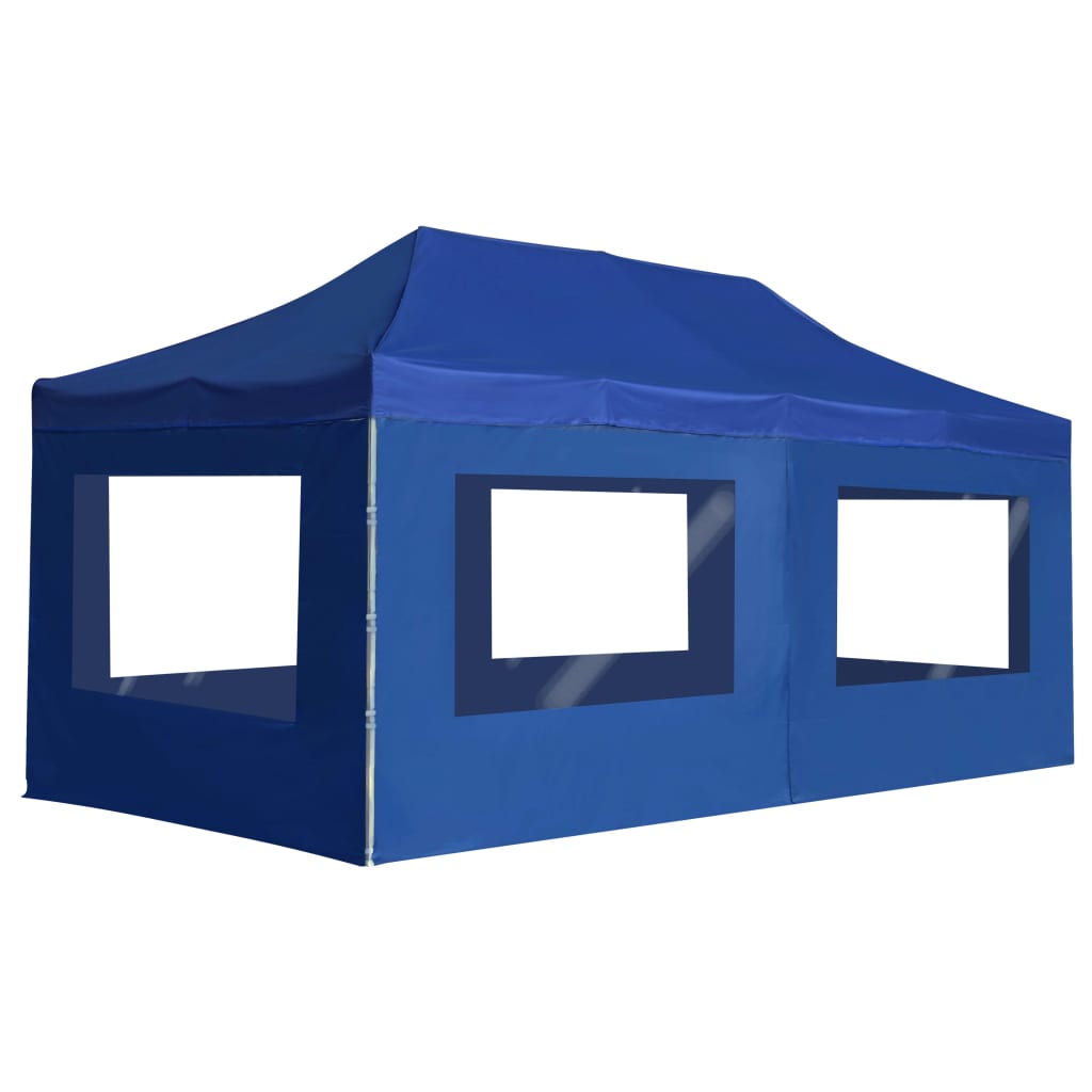 Hopfällbart Partytält Med Väggar Aluminium 4,5X3 M