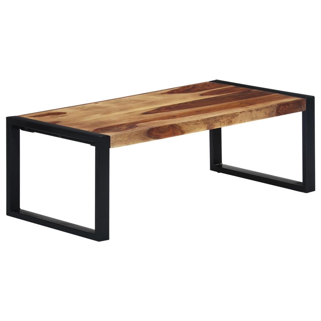 Soffbord 110X60X40 Cm Massivt Sheshamträ