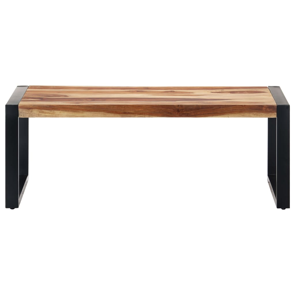 Soffbord 110X60X40 Cm Massivt Sheshamträ