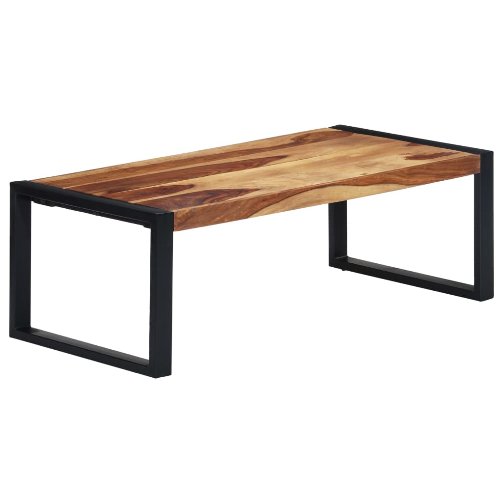 Soffbord 110X60X40 Cm Massivt Sheshamträ