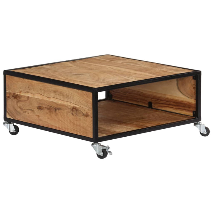 Soffbord 70X70X32 Cm Massivt Akaciaträ