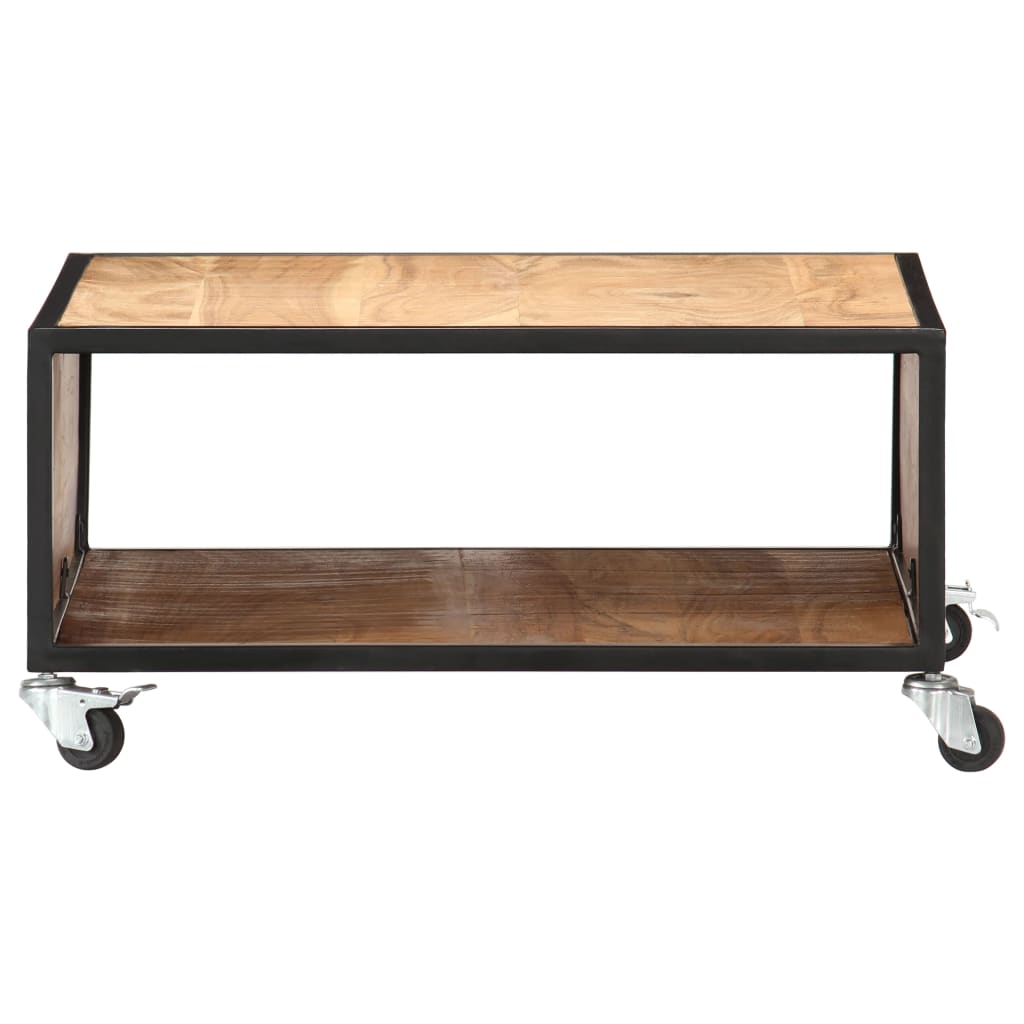 Soffbord 70X70X32 Cm Massivt Akaciaträ