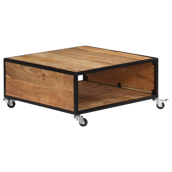 Soffbord 70X70X32 Cm Massivt Akaciaträ