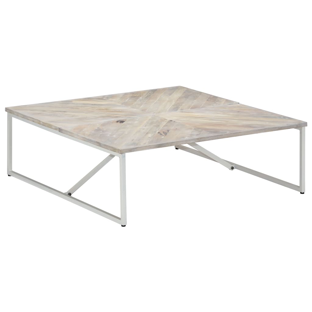 Soffbord 110X110X36 Cm Massivt Mangoträ